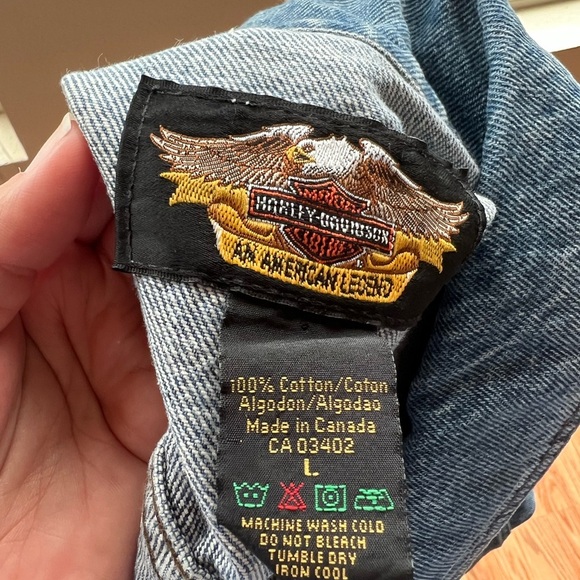 Harley-Davidson Blue Denim Jacket - Picture 8 of 8